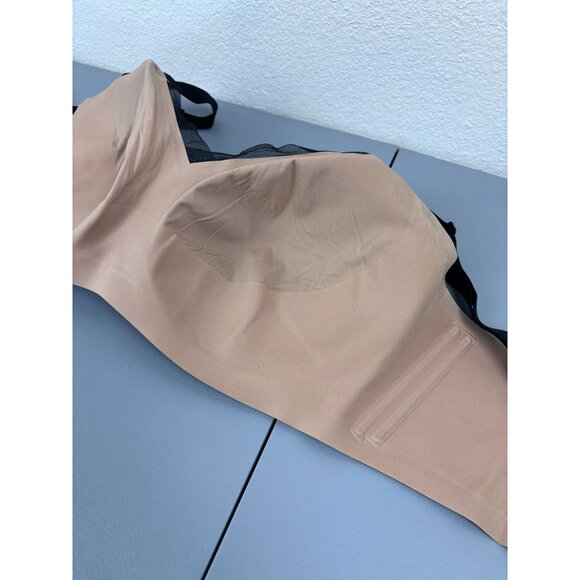 Honeylove women's 44C/D black CrossOver bra wireless smoothing back comfort bra - Picture 6 of 7